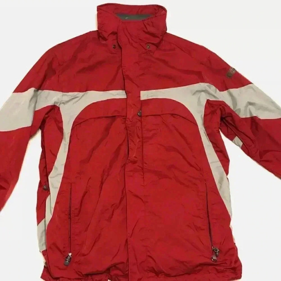 Black Dot Pacific Trail Red Winter Snow Ski Coat Men's Size M - Picture 8 of 10